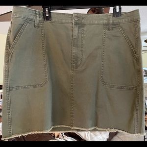NWT Universal Thread Co.  khaki green mini skirt